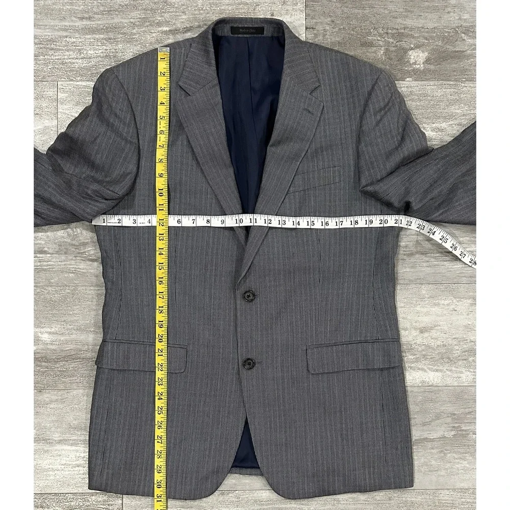 Ralph Lauren Mens 2 Button Blazer Silk Wool Blend Size 40R Macy's Store